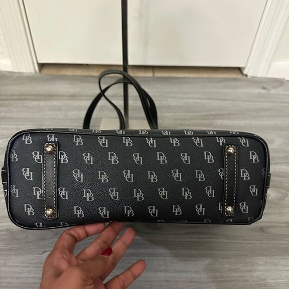Dooney & Bourke Black Monogram Tote - Picture 5 of 15